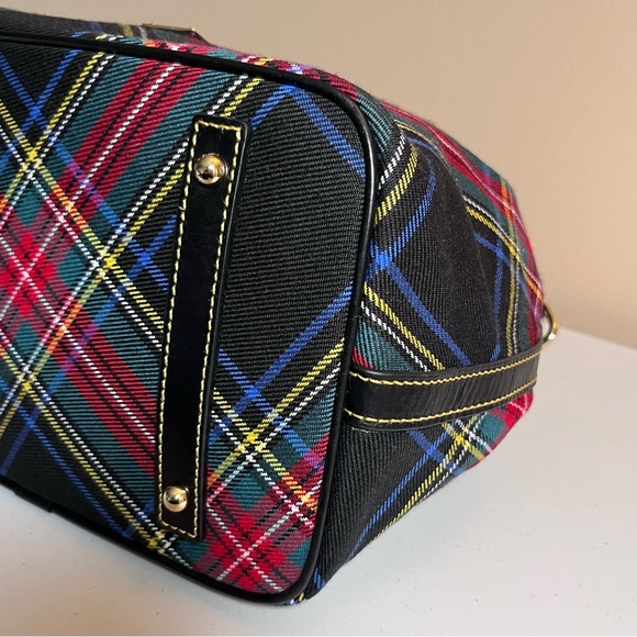 NWT Dooney & Bourke Tartan Drawstring Handbag - Picture 6 of 11
